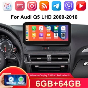 Car Stereo Radio Carplay For Audi Q5 10.25" Screen Android Auto 64GB DAB GPS RHD - Foto 1 di 17