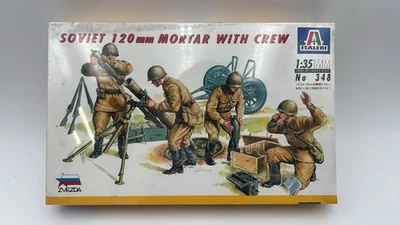  ITA348A Italeri Soviet 120mm Mortar Crew 1/35 sigillato - Immagine 1 di 2