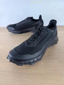 Salomon Alphacross 5 GTX Men Size 11.5 Waterproof Hiking Trail Shoes Black - Picture 1 of 12