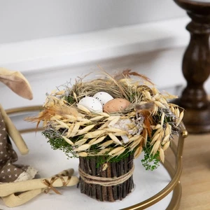 Northlight Nido de Pájaro con Huevos Decoración de Mesa de Pascua - 6.5" - Imagen 1 de 6