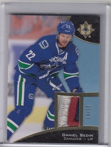 DANIEL SEDIN - 15/16 ULTIMATE COLLECTION PATCH #14/15   4 COLORS     SSP