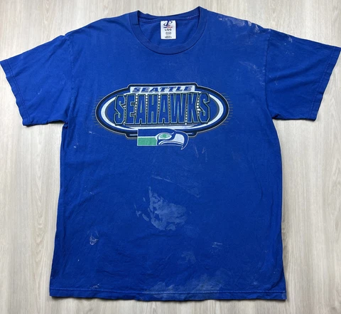 Vintage 90s Seattle Seahawks Logo Athletic T Shirt Large Made in USA NFL Cover