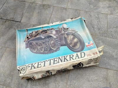 Modellismo Esci Kettenkrad Hk101 Hk-101 Anni 70 Vintage Scala 1/9 - Immagine 1 di 4