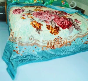 2 x Kuscheldecke 200 x 230 cm, Doppelseitige Decke 2 Ply , 3 kg - Bild 1 von 5