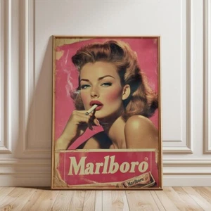 Vintage Marlboro Print, Kitchen Poster, Home Decor Wall Art Wall Decor - Picture 1 of 5