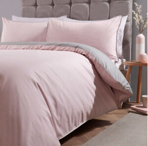 Christmas Gift Modern Pink Grey Bed Set Double King Reversible