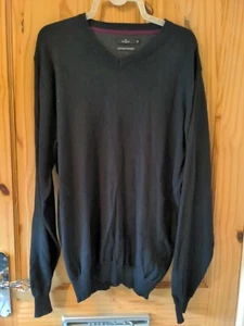 Jeff Banks - Black Cotton Cashmere knit Jumper - M - Picture 1 of 8