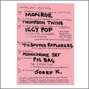 Iggy Pop 1980 Rafters Manchester Concert Handbill (UK) - Imagen 1 de 1
