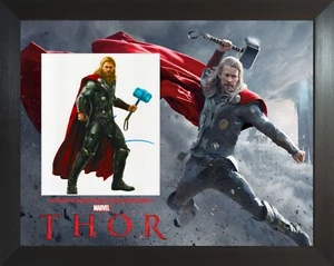 Chris Hemsworth Thor Marvel Custom Framed Signed Autograph Photo Display ACOA - Picture 1 of 2