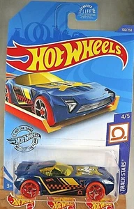 2020 Hot Wheels #100 Track Stars 4/5 NERVE HAMMER Dark Blue w/Orange Whls OH5 Sp - Picture 1 of 5