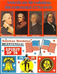 2~Postcards American Revolution BICENTENNIAL 1776-1976 Presidents~Flags  VINTAGE - Picture 1 of 5