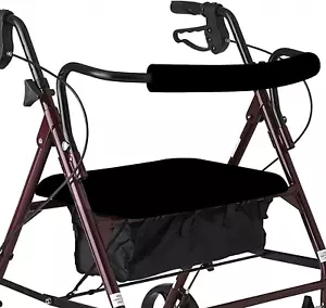 Andador Unisex Asiento y Respaldo Andador Rodillo Cubiertas Universal Suave Andador - Imagen 1 de 12