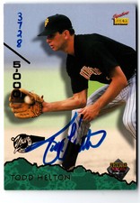 TODD HELTON 1995 SIGNATURE ROOKIES CARD #58 COLORADO ROCKIES RC ROOKIE AUTOGRAPH