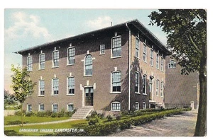 Postal de Lancaster College Lancaster PA DB de F W Woolworth - Imagen 1 de 2