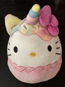 Squishmallow Sanrio Hello Kitty Ice Cream Cupcake Unicorn 12" Soft Plush Mochi - Picture 1 of 2