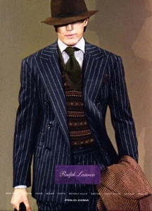 Traje de revista Ralph Lauren 2006 hombre a rayas 1 página anuncio de revista - Imagen 1 de 1