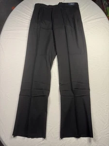 Austin Reed Dress Pants Mens 40 Regular Black Wool Business Attire Pleated NWT - Picture 1 of 9
