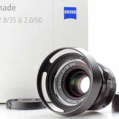 HOOD [ TOP MINT / Leica M ] Carl Zeiss Biogon T* 35mm f/2 Lens ZM Black JAPAN - Image 1 of 4