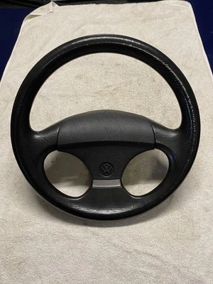 Lenkrad VW Golf 2 GTI Corrado Polo 86C 3-Speichen 360 mm 867419091J / 867419669E - Bild 1 von 4