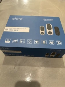 Clare Smart Video Doorbell -CLR- V200-VDB new in box - Picture 1 of 5