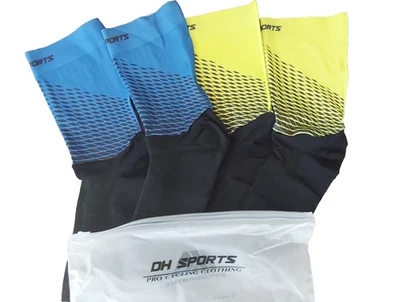 2 PAIRS ! Cyling Socks Anti Slip Silicone Hi-Tech Fabrics PRO's Choice Men Women - Image 1 of 4