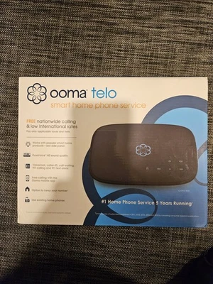 Ooma Telo: Smart Home FREE Phone Service via VoIP - Black - Complete in Box - Image 1 of 4