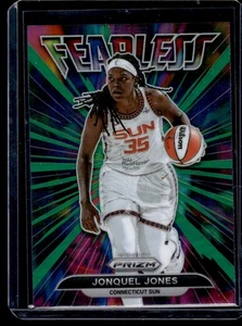 2022-23 Panini Prizm WNBA Fearless Green Jonquel Jones Connecticut Sun #12 - Picture 1 of 2