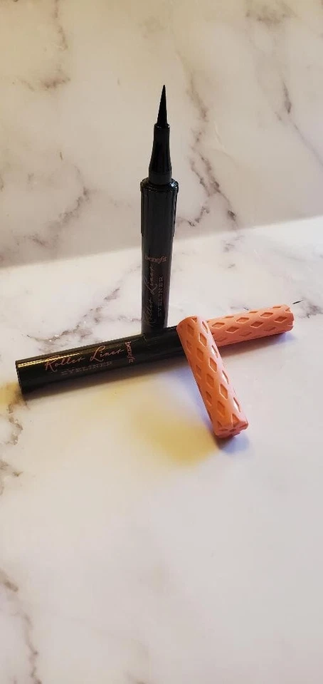 2 X  Benefit Roller LINER LIQUID EYELINER - Black - TRAVEL SIZE - 0.01oz. EACH - Image 1 of 1