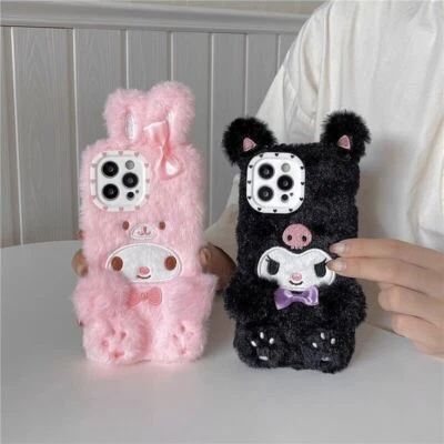 Funda de teléfono de silicona con dibujos animados Kuromi My Melody para iPhone 11/12/13/14 Pro Max niña Foto 1 de 4