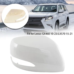 Cubierta de espejo retrovisor lateral para pasajero blanco perla para Lexus 2013-20 LX570 / 2010-20 GX460 - Imagen 1 de 11