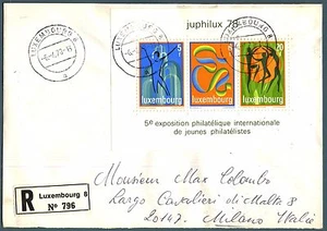 LUXEMBURG - BF - 1978 - Esp. Faden. Intern. "Juphilux 78" auf Racc. (06.04.1978) - Bild 1 von 1