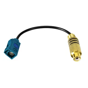 Fakra Z Female to RCA Cable 6" for Aftermarket Radio Head Unit Rear View Camera - Picture 1 of 9