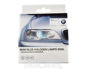 BMW ORIGINAL BLUE HALOGEN HEADLIGHT LIGHT LAMPS W5W GENUINE OEM NEW 63112352236