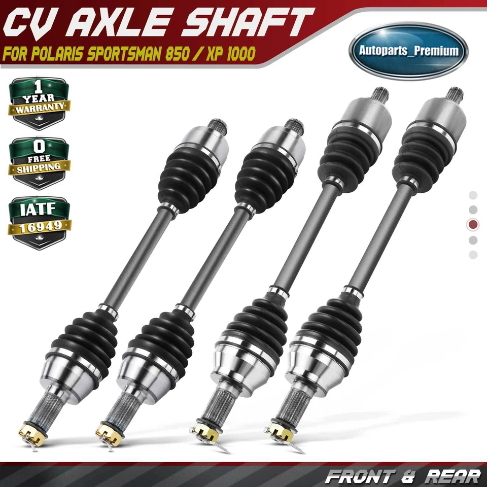 4x Front and Rear CV Axle Assembly for Polaris Scrambler 850 Sportsman XP 1000 - Image 1 of 4