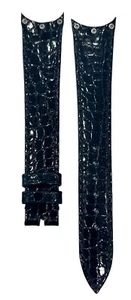 New Old Stock Vintage Audemars Piguet Black Leather Watch Strap / Band 20 X 19mm - Picture 1 of 3
