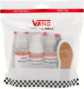 KIT DE VIAJE PARA EL CUIDADO DEL CALZADO VANS 2 oz + Limpiador 2 oz + Refrescador 2 oz + Cepillo NUEVO - Imagen 1 de 4