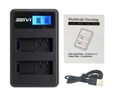 DOUBLE FOR Panasonic Lumix DMW-BMB9 DC-FZ82 DC-FZ80 Camera Battery charger - Image 1 of 4