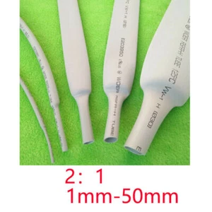 Grey - Ratio 2:1 Heat Shrink Tube Car Cable Wire Heatshrink Sleeving Wraps - Bild 1 von 2