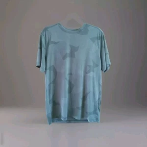 Camiseta deportiva tejida Old Navy para hombre talla mediana manga corta verde camuflada activa - Imagen 1 de 8