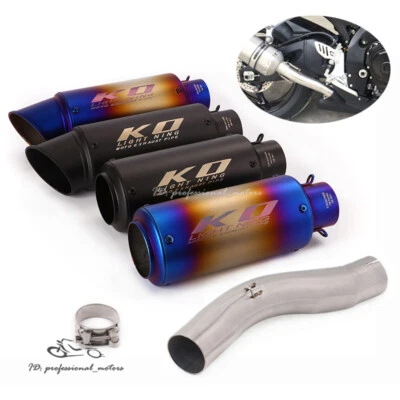 Sistema silenciador tubo medio escape negro deslizamiento para Suzuki GSXR750 GSXR600 2008-2010 Foto 1 de 4