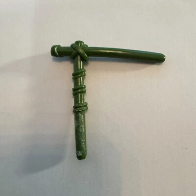 1990 Teenage Mutant Ninja Turtles Leo The Sewer Samurai Figure Banner staff VTG - Image 1 of 4