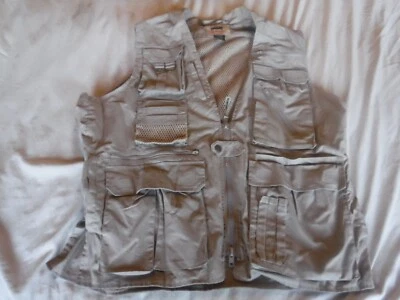 Humvee Campco Utility Vest Large Tan Fishing Tactical Photography - Image 1 of 4