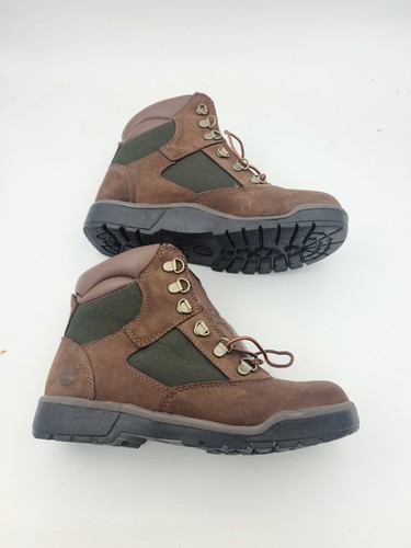 Stivali Timberland Field manzo e broccoli verde marrone giovani taglia 5 5 ragazzo impermeabili