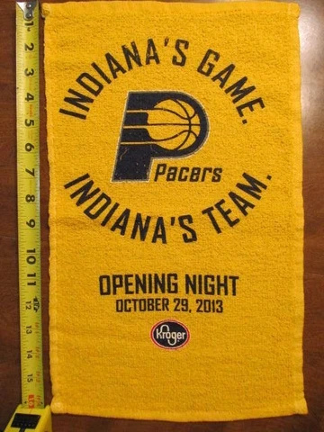 NBA Indiana Pacers Basketball Fan Rally Towel - Opening Night 10/29/2013 Kroger Cover