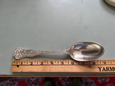 1890s Tiffany & Co. Olympian Sterling Silver tablespoon serving spoon 8.75” - Image 1 of 4