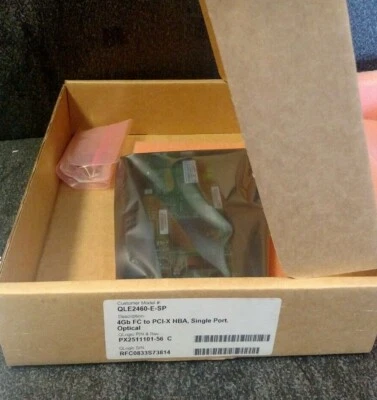 QLE2460 QLE2460-E-SP QLOGIC 4GB FC to PCI-X HBA, SINGLE PORT (*) - Image 1 of 4