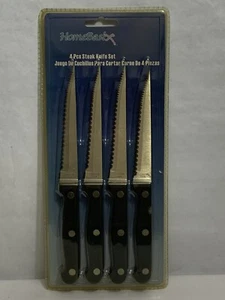 Orgill Homebasix 4 Piece Stainless Steel Steak Serrated Knife Set New - Picture 1 of 6