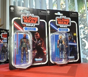 STAR WARS VINTAGE COLLECTION CLONE WARS DARTH MAUL VC201 AHSOKA VC202 Mandalore - Foto 1 di 13