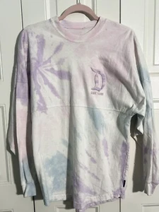 Disneyland Spirit Jersey Adult XS Tie Dye Pink Glitter Pastel Spirit Jersey - Picture 1 of 8