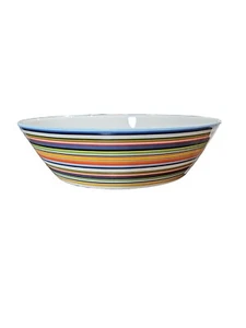 1 Iittala Origo Orange Stripe 2.0L Serving Bowl 10" - Picture 1 of 4